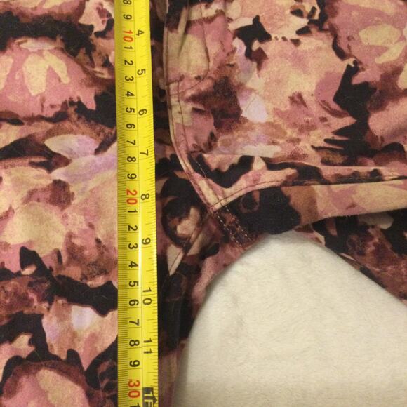 Simply Vera Vera Wang Pants Purple Floral Skinny Size 4 - Picture 10 of 11